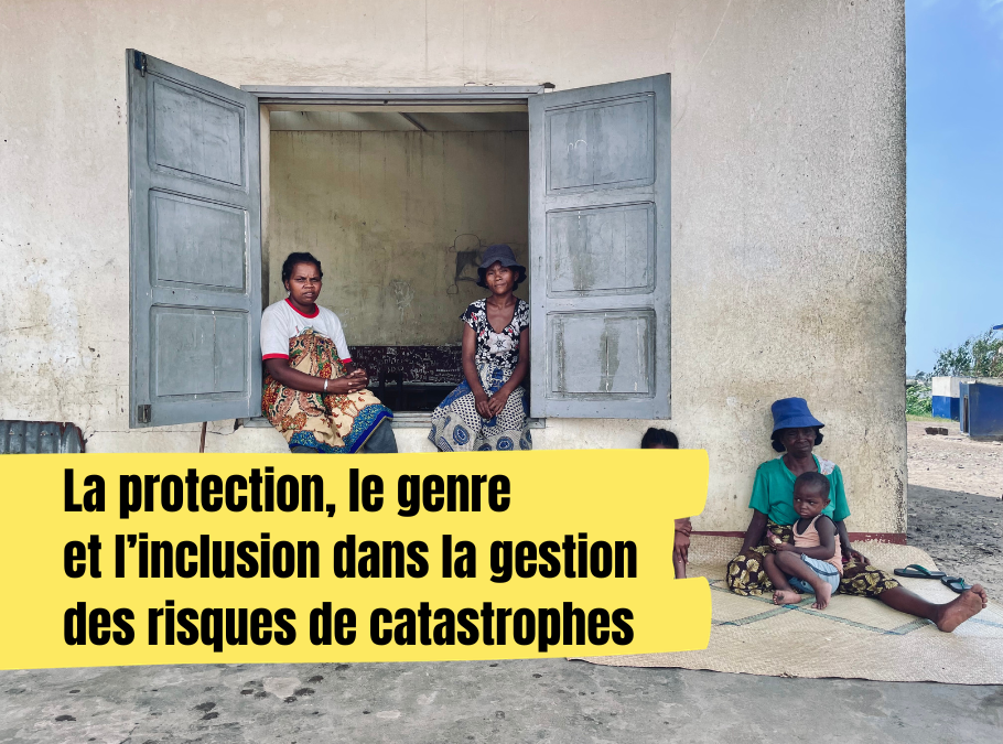 Brochure – La protection, le genre et l’inclusion dans la gestion des risques de catastrophes
